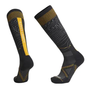 Le Bent Men's Xavier De Le Rue Pro Series Light Cushion Snow Sock Black