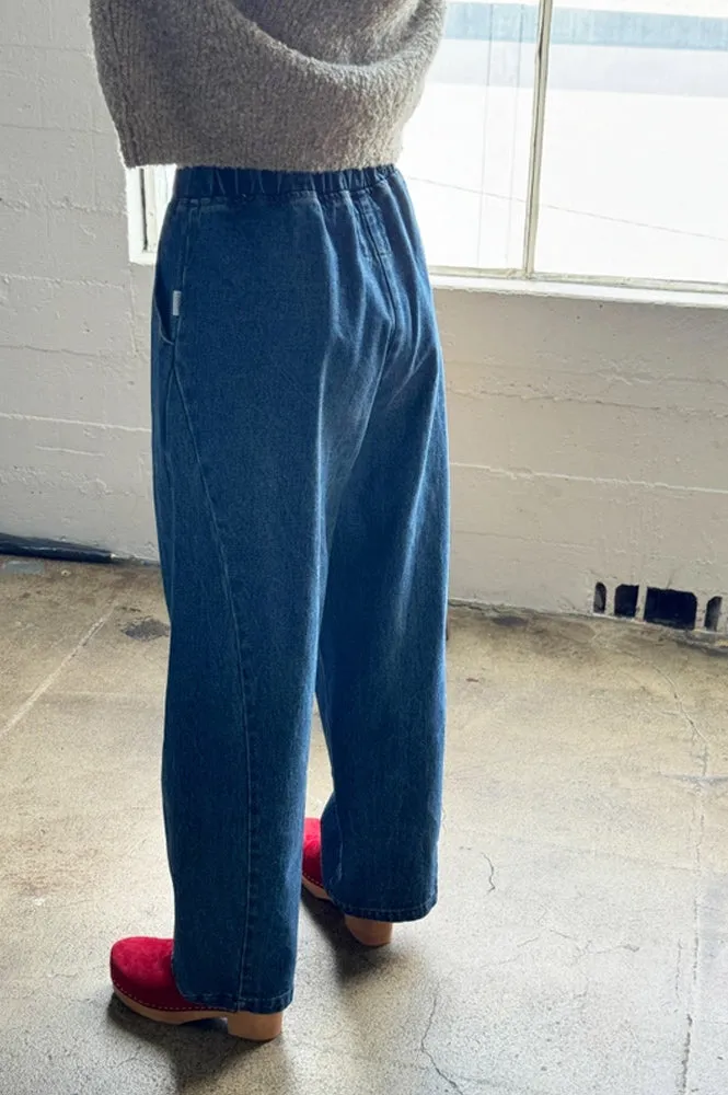 Le Bon Shoppe Long Arc Blue Denim Pants