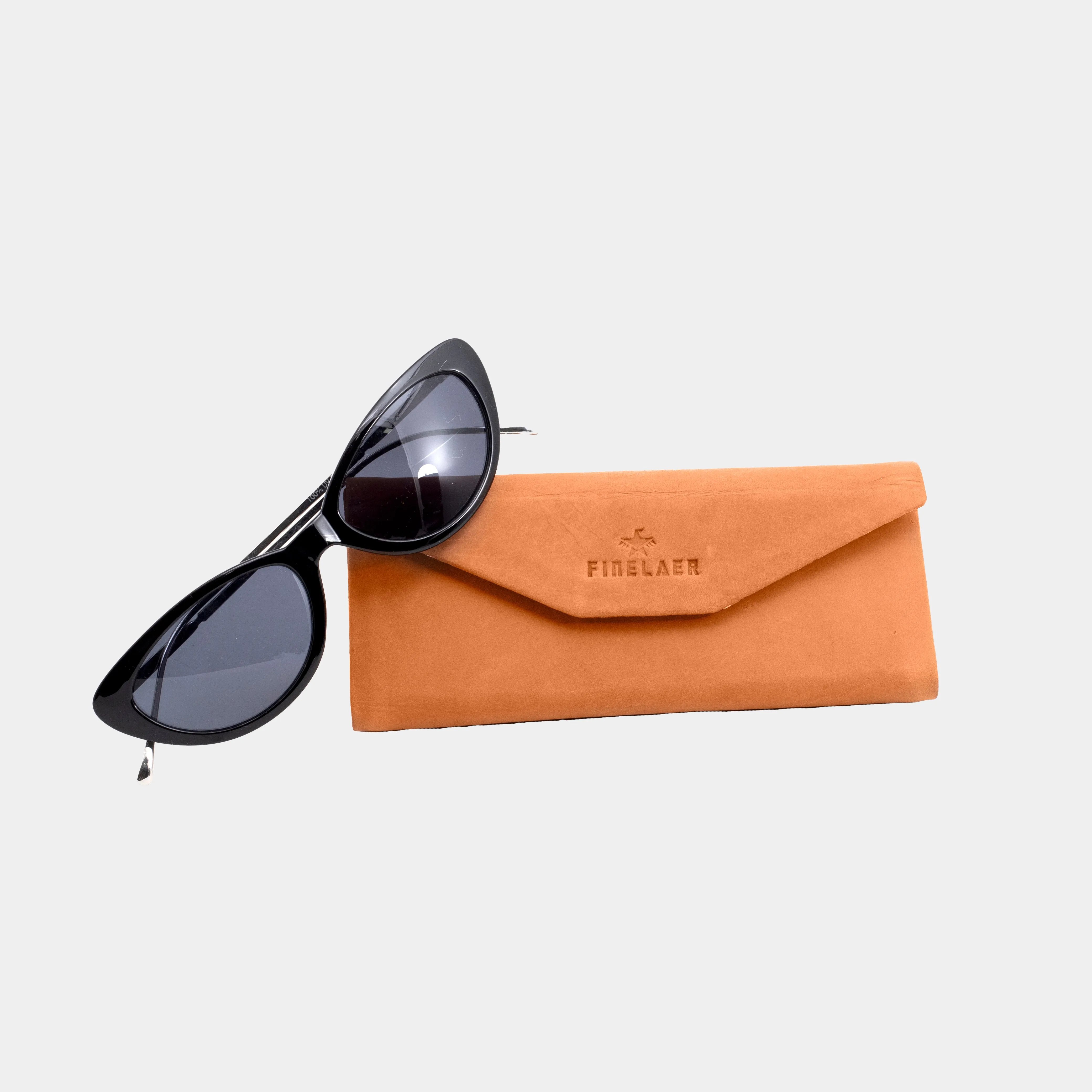 Leather Vintage Hard Shell Foldable Spectacle Reading Sunglass Triangle Glasses Travel Case Eyeglass Holder