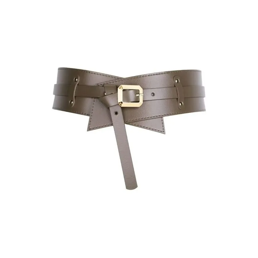 LeatherChic Elegant Genuine Leather Hanging-Buckle Belt