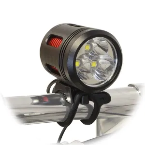 LED Bicycle Headlight Set with Helmet Mount - 3000 Lumen