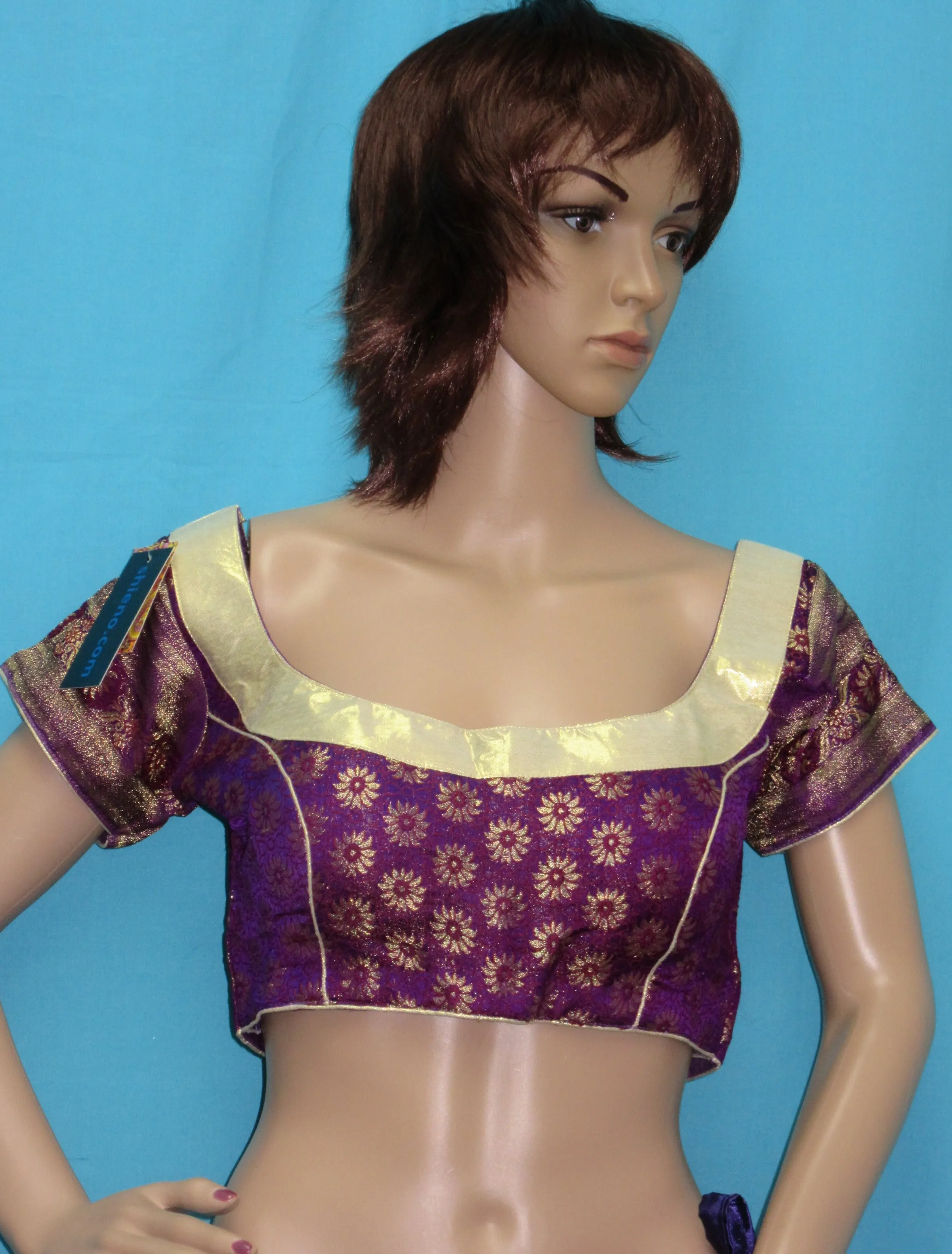 Lehenga 4081 Purple Silk Indian Lehenga Choli Shieno Sarees