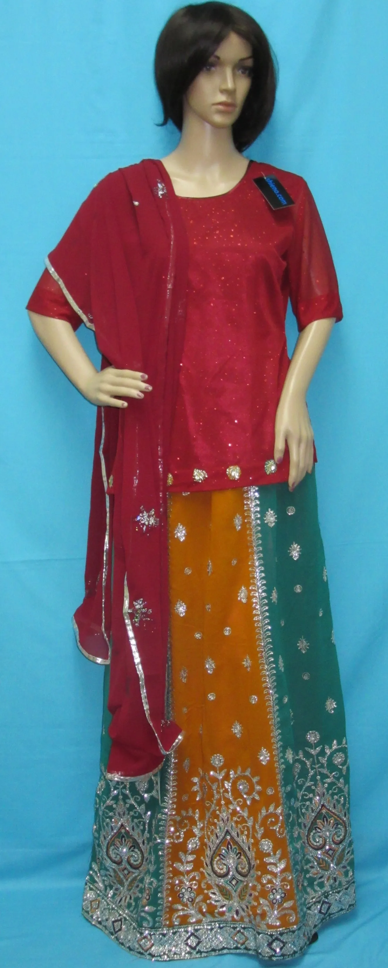 Lehenga 860 Evening Wear Indian Designer Lehenga Long Choli Dupatta