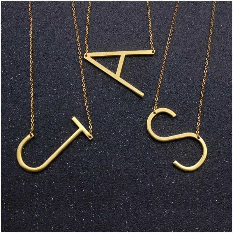 Letter Pendant Necklace