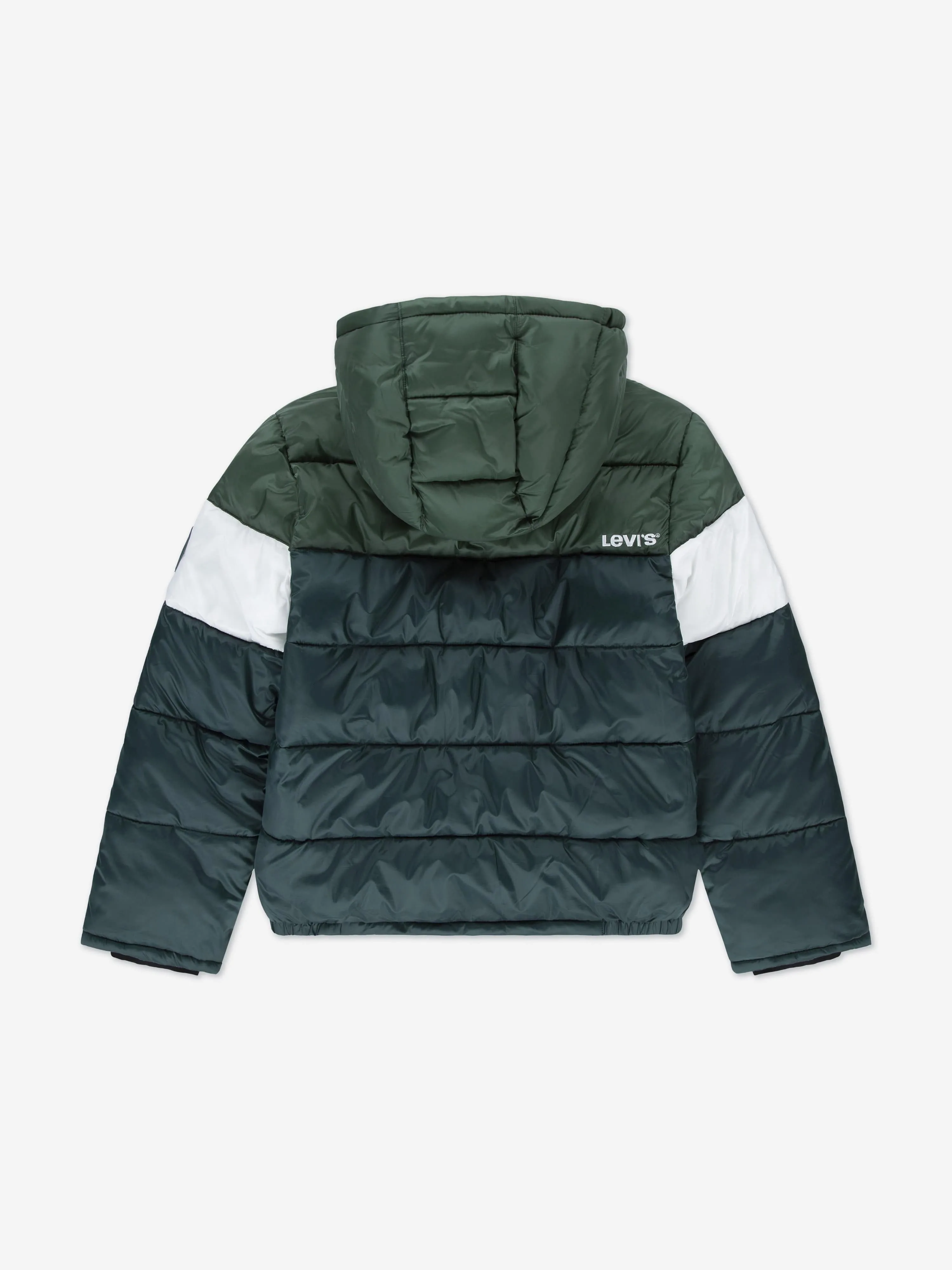 Levi's Boys Colourblock Puffer Jacket in Green