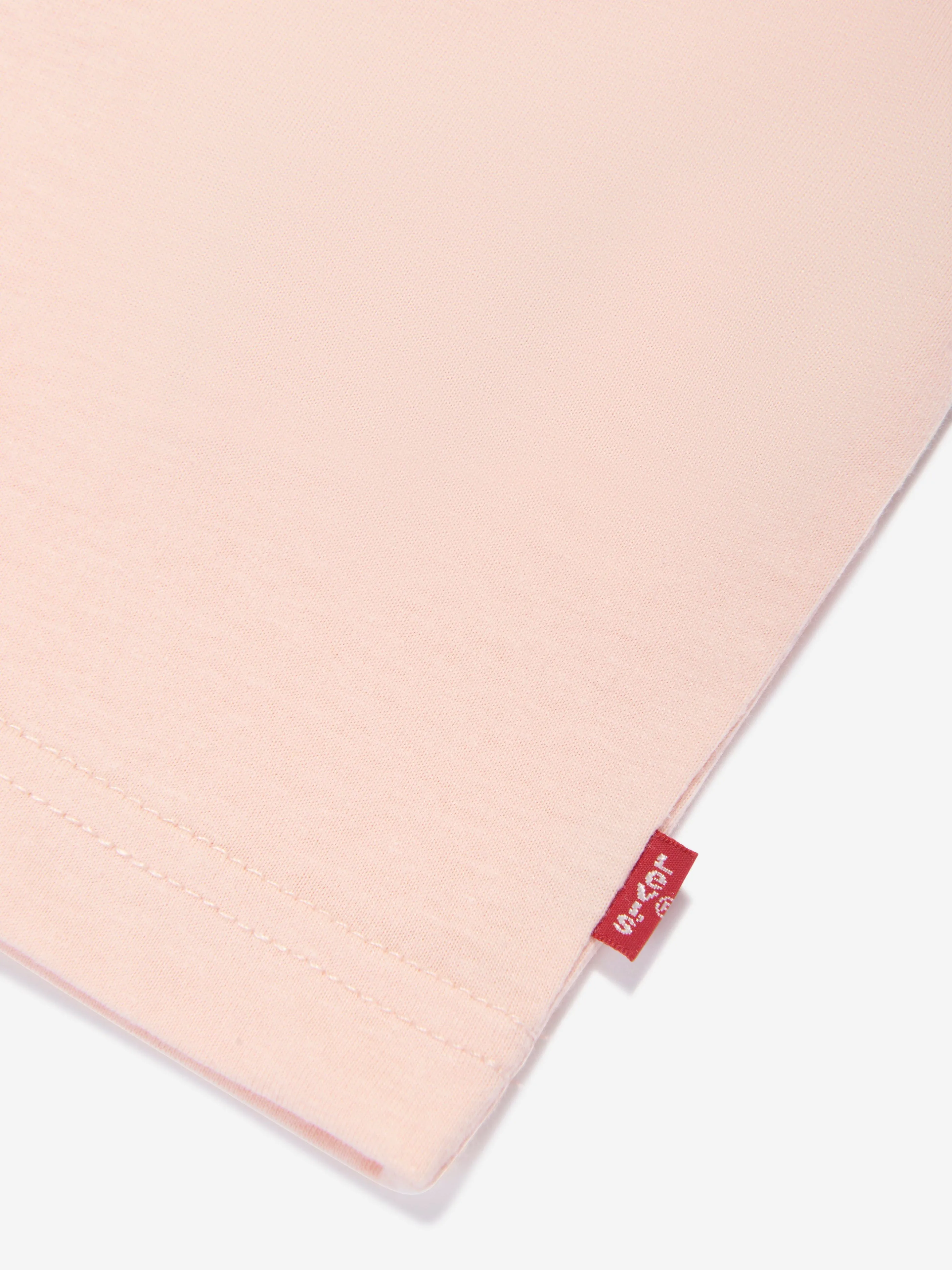 Levi's Boys Splatter Box Logo T-Shirt in Peach