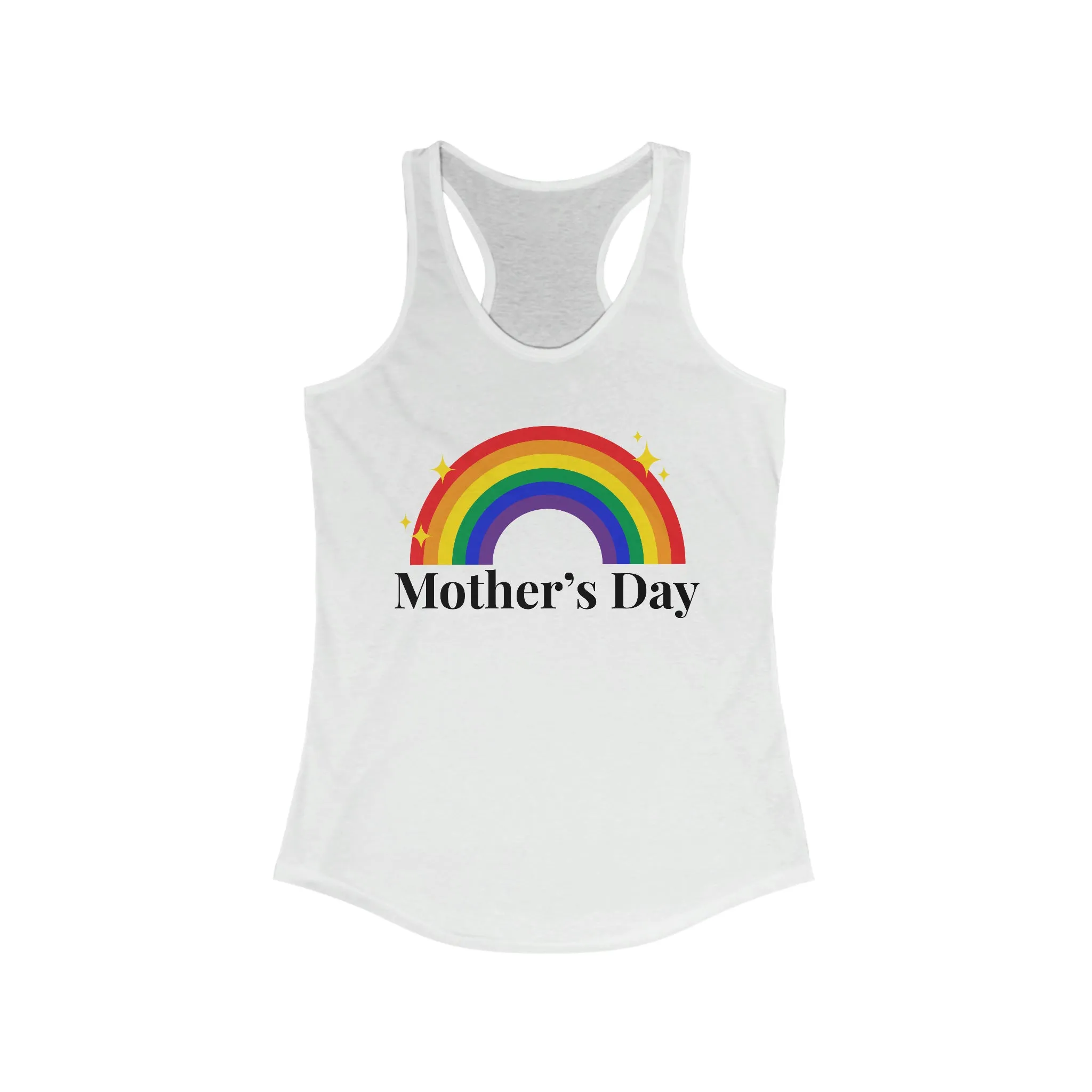 Lgbtq Pride Flag Mother's Day Ideal Racerback Tank - Mother's Day