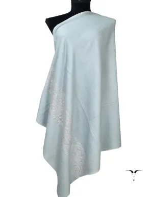 Light Green Embroidery Pashmina Shawl 7251