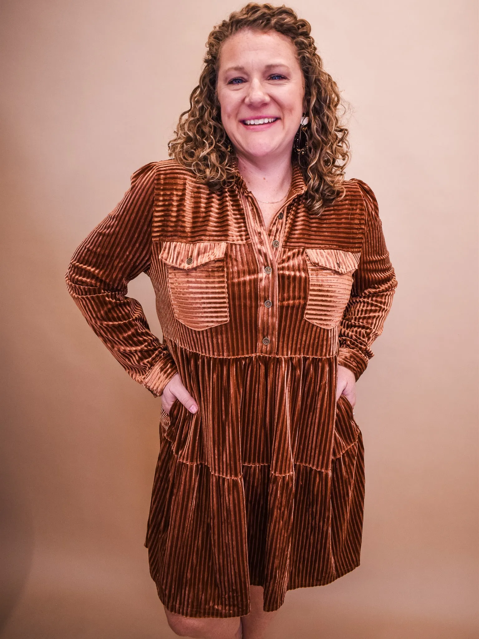 Light Of My Life Textured Dress