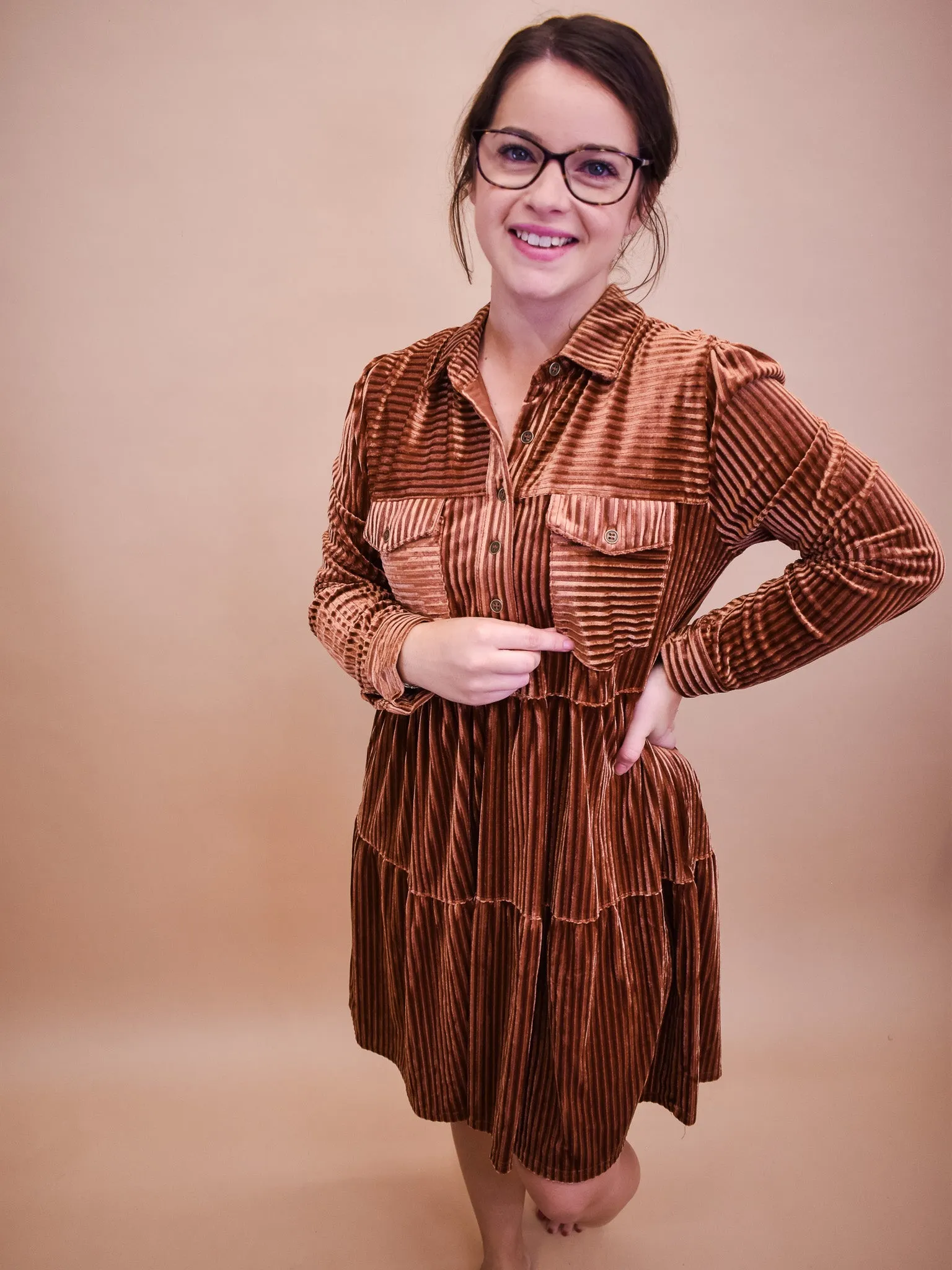 Light Of My Life Textured Dress