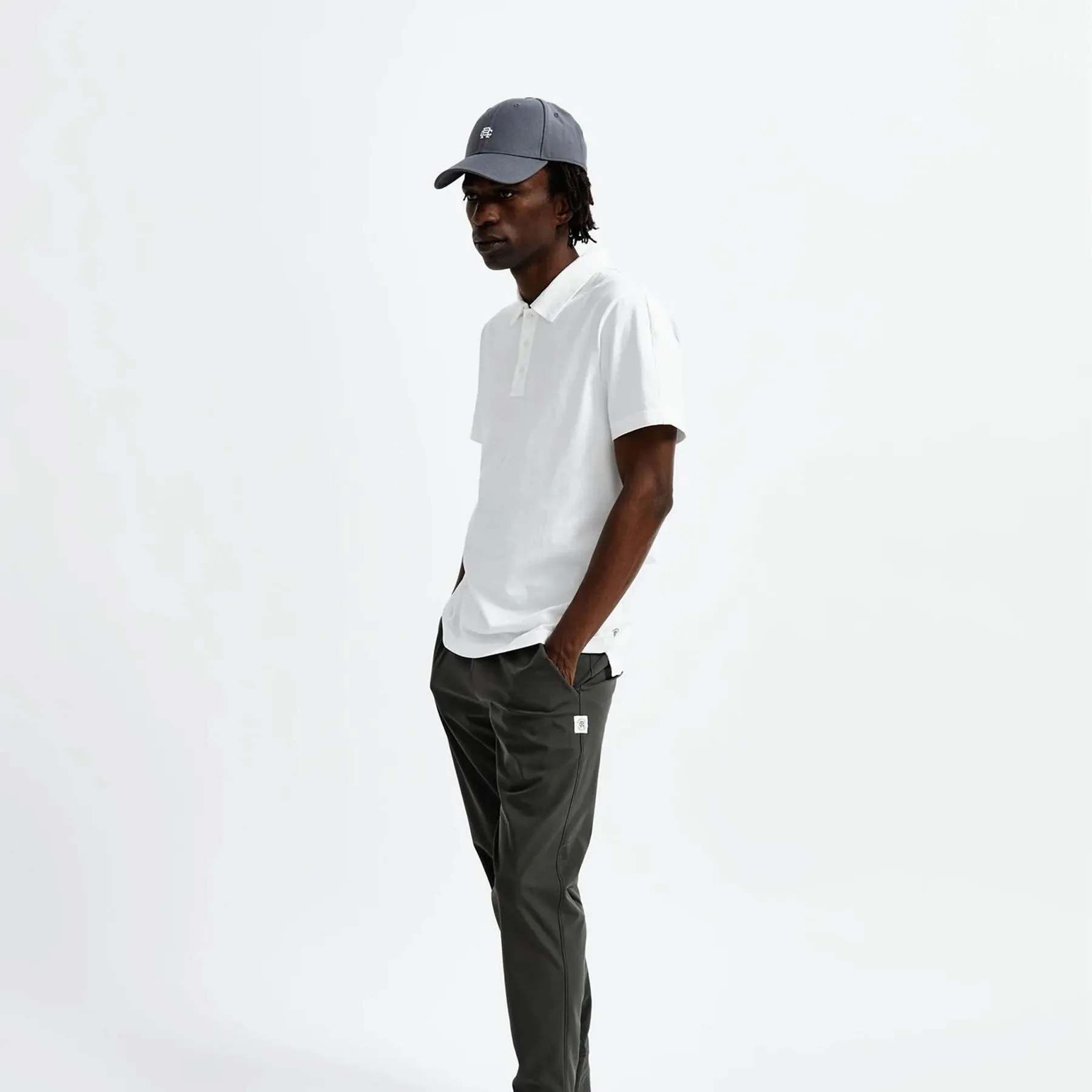 Lightweight Jersey Polo White - AW24