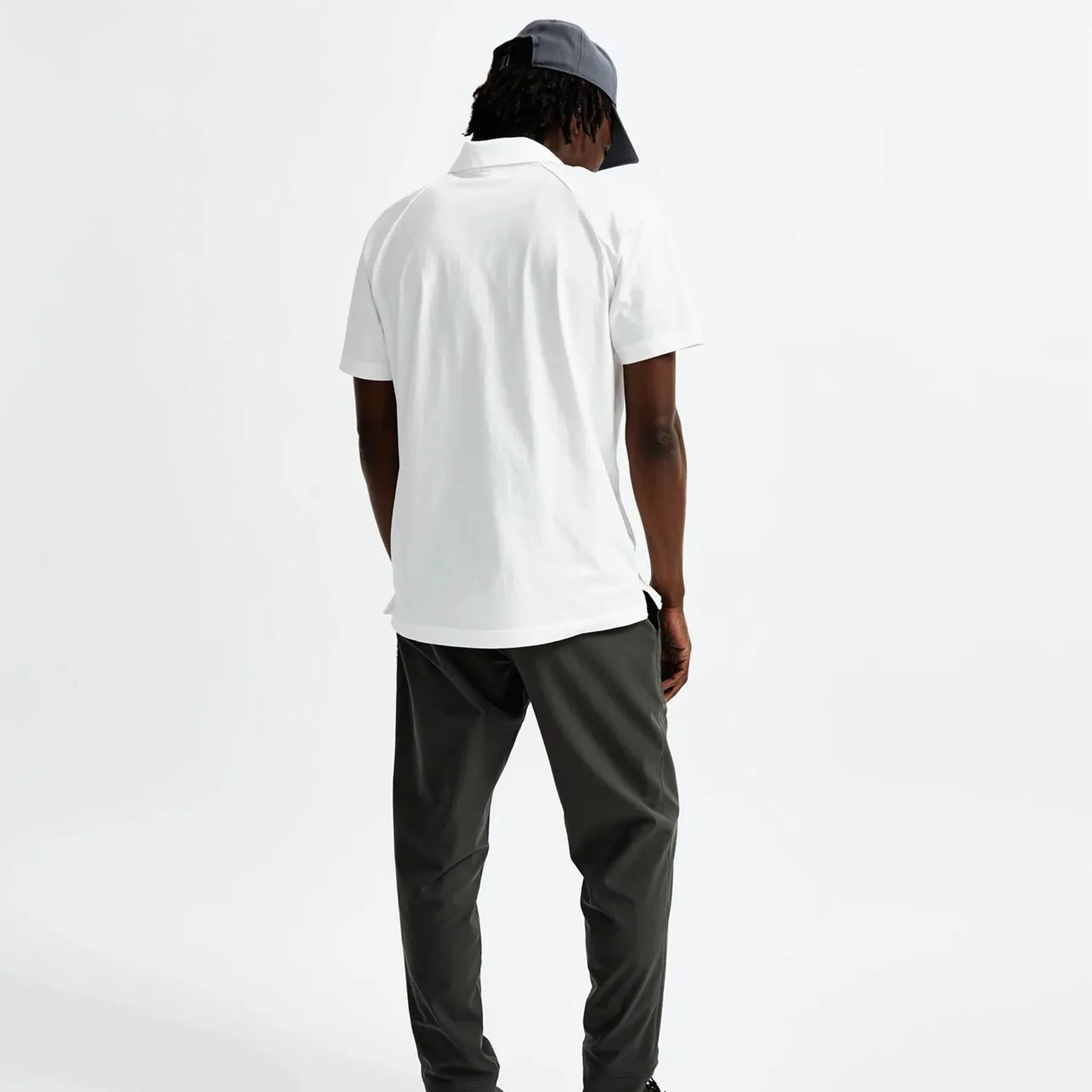 Lightweight Jersey Polo White - AW24
