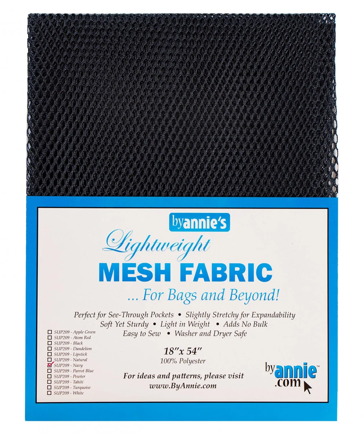 Lightweight Mesh Fabric - Black