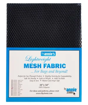 Lightweight Mesh Fabric - Black