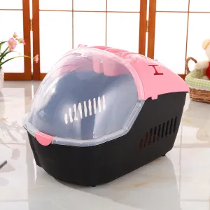 Lightweight Portable Travel Pet Carrier with Mat - Pink
