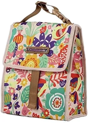 Lily Bloom Fold-over Insulated Lunch Portable Cooler Bag