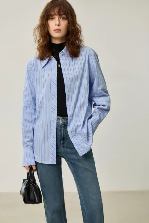 LILY Classic Striped Relaxed Shirt