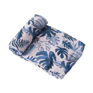 Little Unicorn Single Muslin Swaddle - Tropical Pink