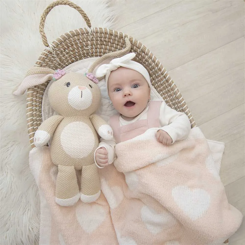 Living Textiles Knitted Soft Toy - Amelia the Bunny