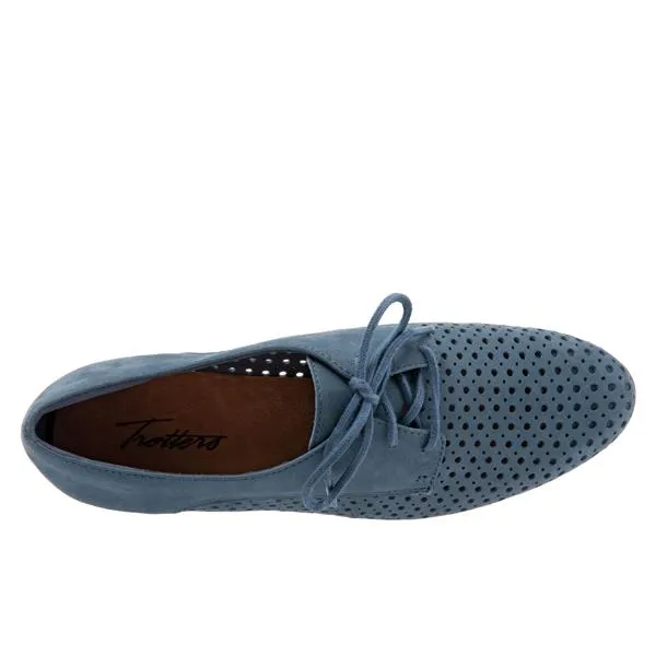 Lizzie Perf Denim Nubuck Lace up Shoes