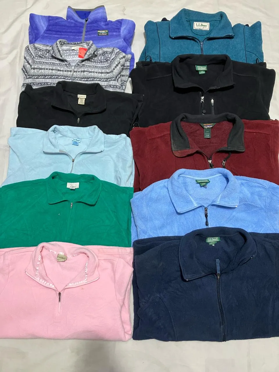 L.L. Bean Fleece Jackets, 20 pieces