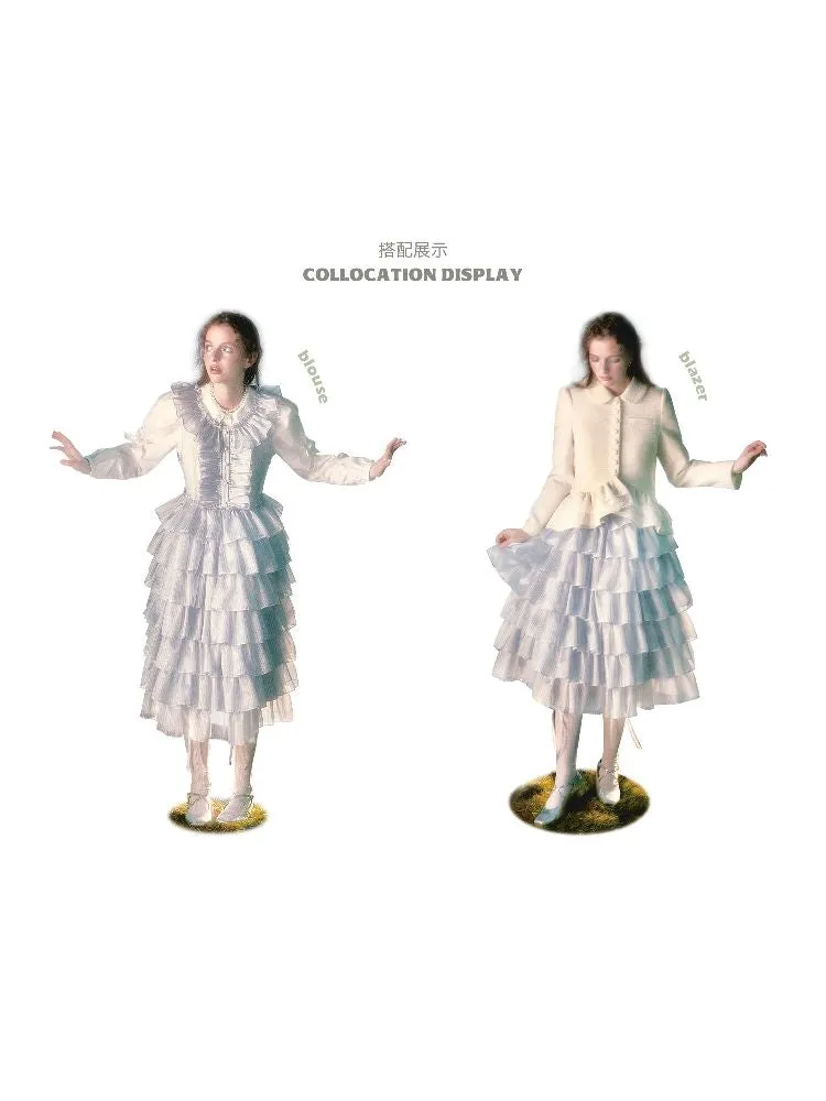 Long Cake Skirt Puffy Vest Dresses【s0000004792】