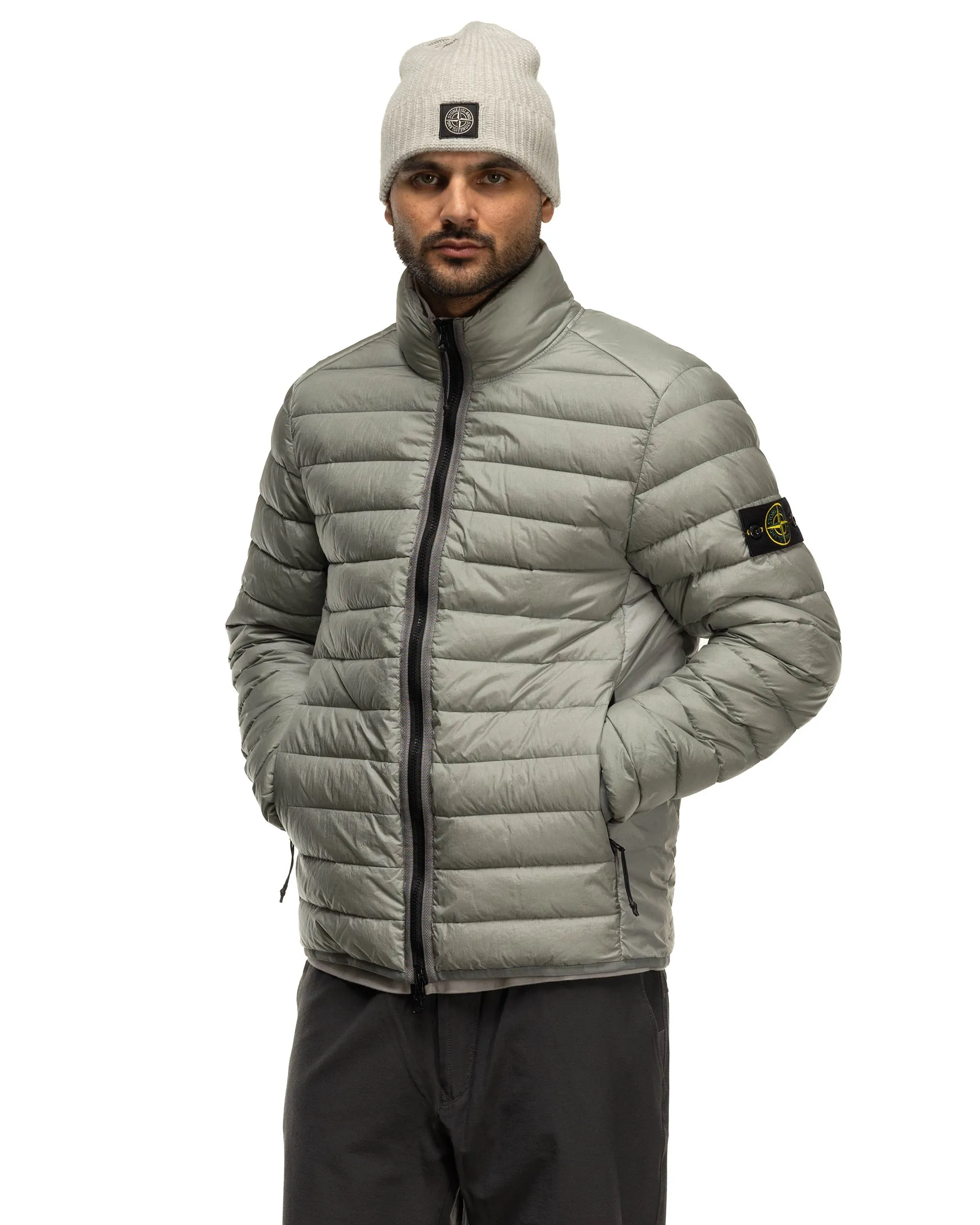 Loom Woven Chamber Recycled Nylon Down-TC Jacket Grey