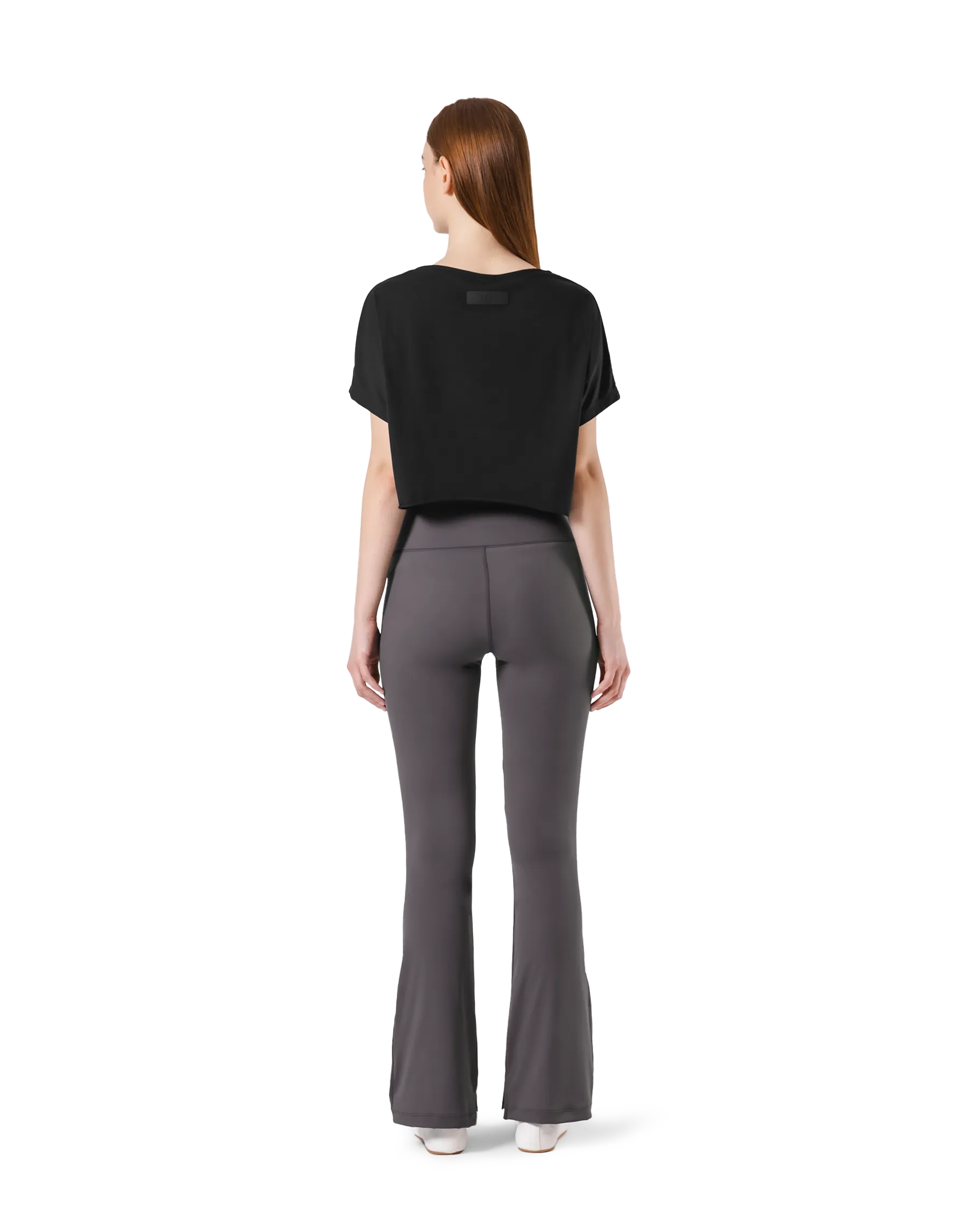 Loose Fit Stretch T-Shirt - Black