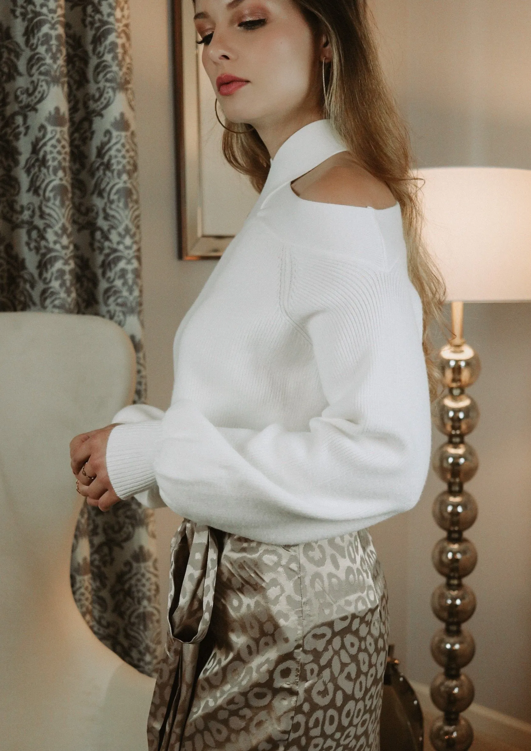 Lorelei Ivory Cashmere Sweater