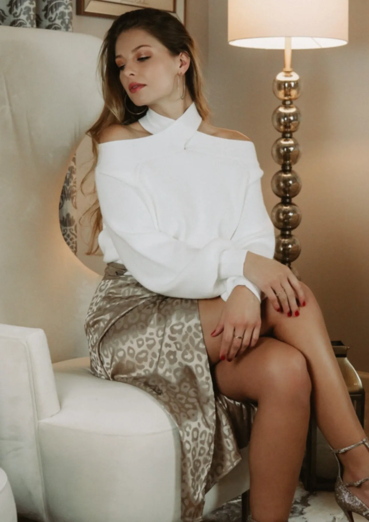 Lorelei Ivory Cashmere Sweater