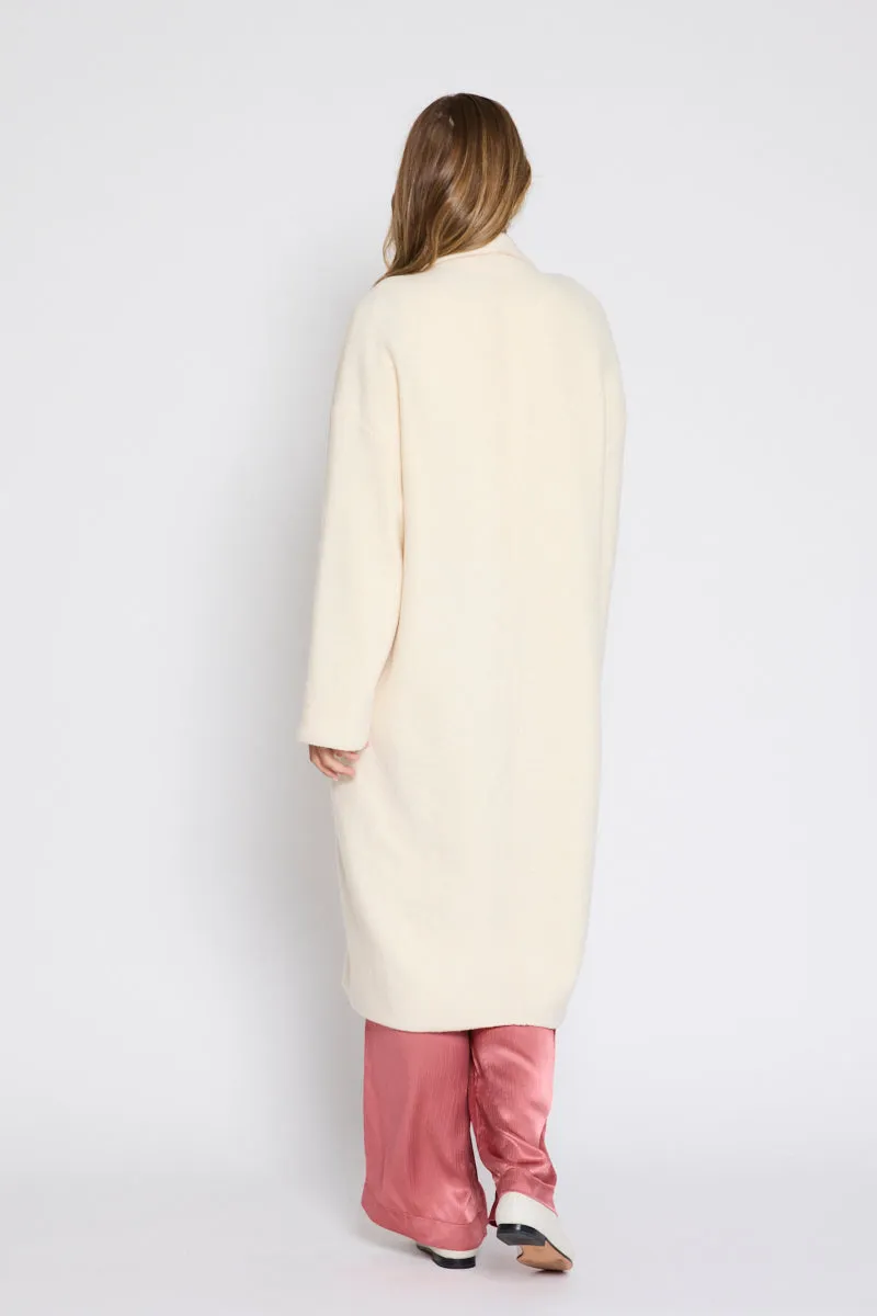 Louanna Soft Merino Wool Coat Vanilla