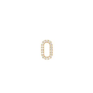 LOUISA | Single Diamond Paper Clip Charm