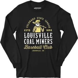 Louisville Coal Miners - Colorado - Vintage Defunct Baseball Teams - Long Sleeve T-Shirt