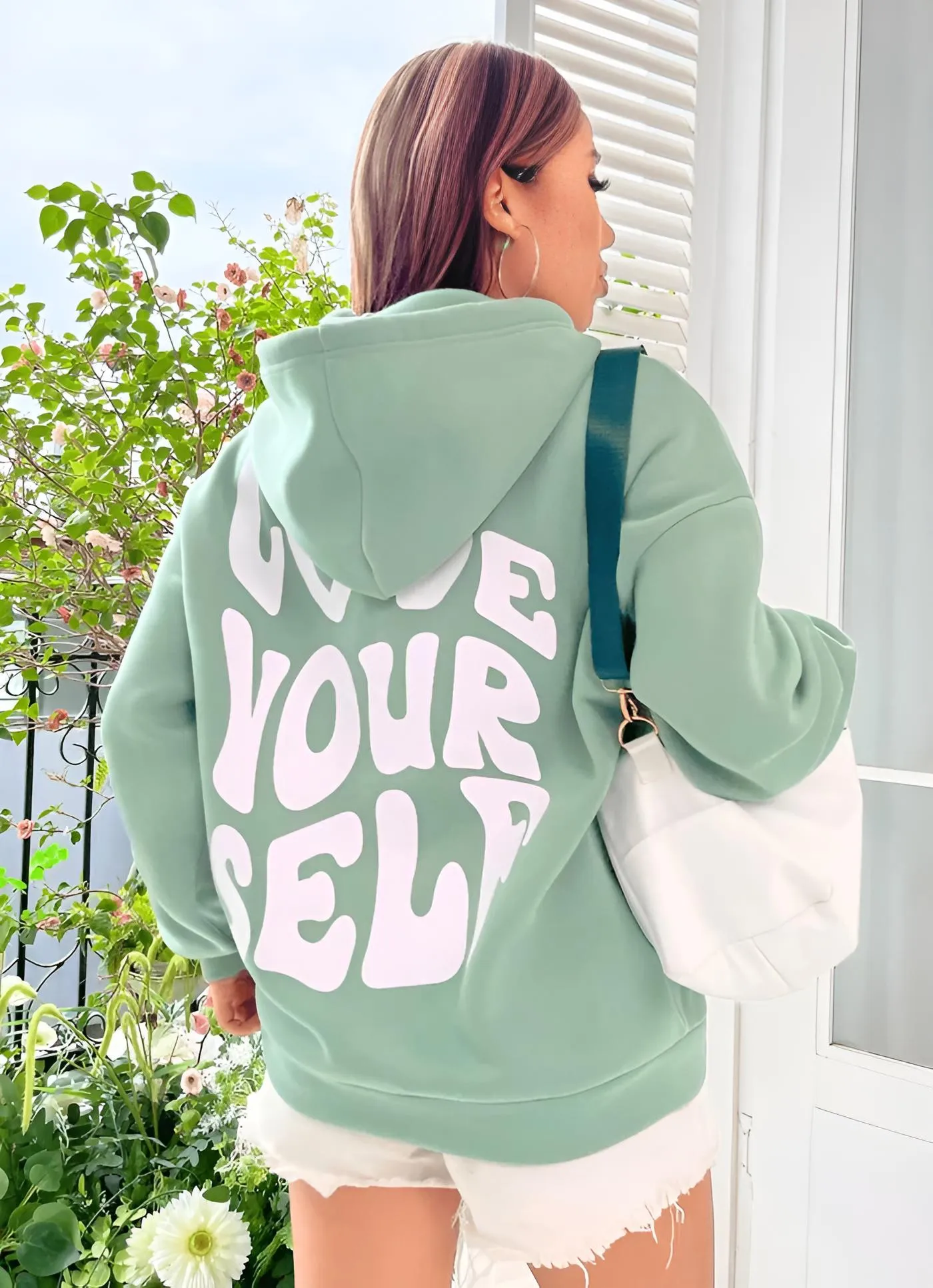 Love Yourself Mint Green Hoodie