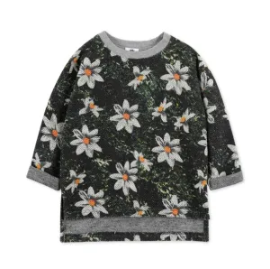 Lovely Daisy Green Crew neck Sweater