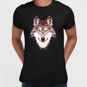 Low Poly Triangular Wolf Head Polygonal Trendy Style