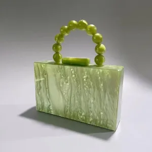 Lt. Green Acrylic Evening Clutch