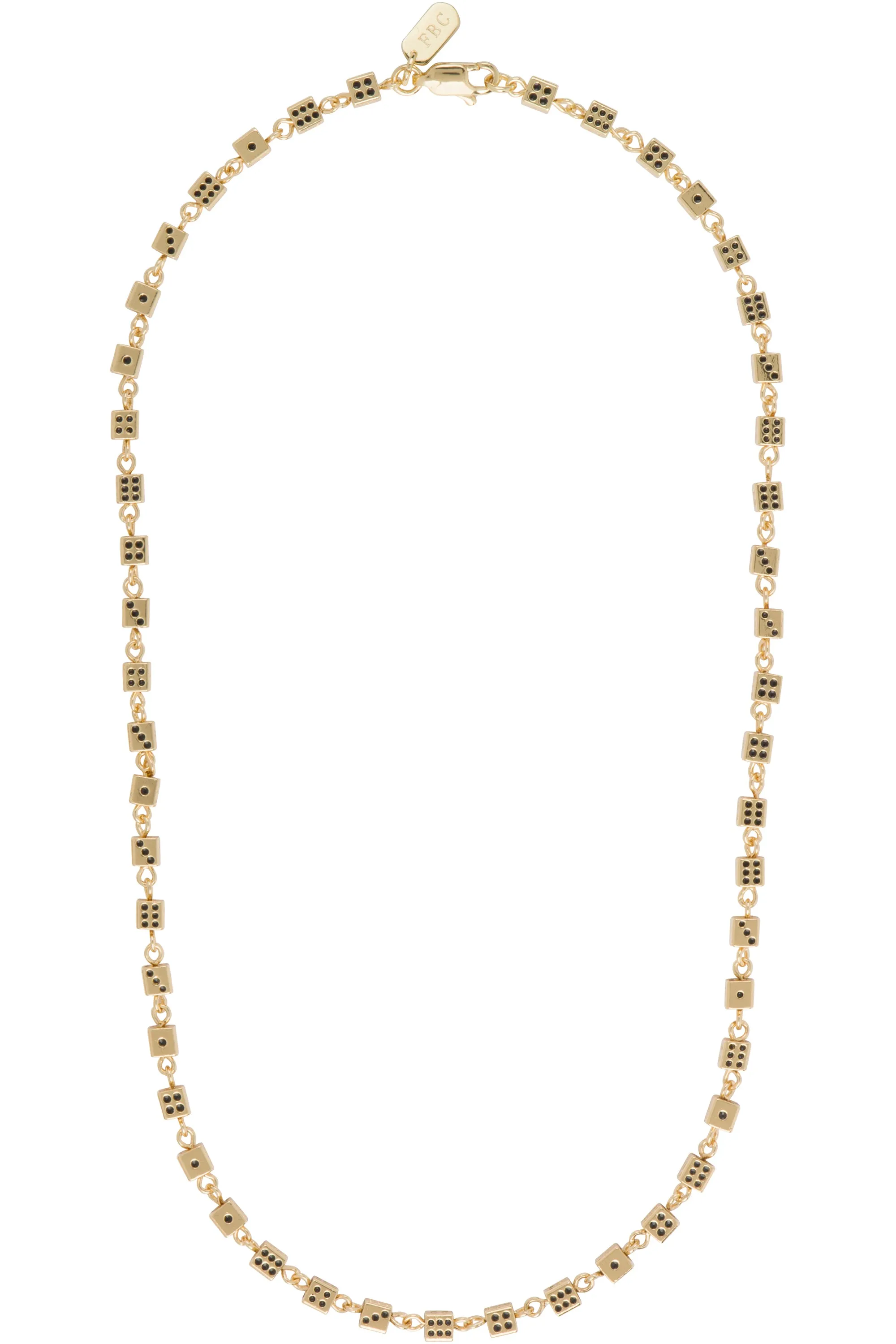 Lucky Necklace 14K Gold Filled with Enamel