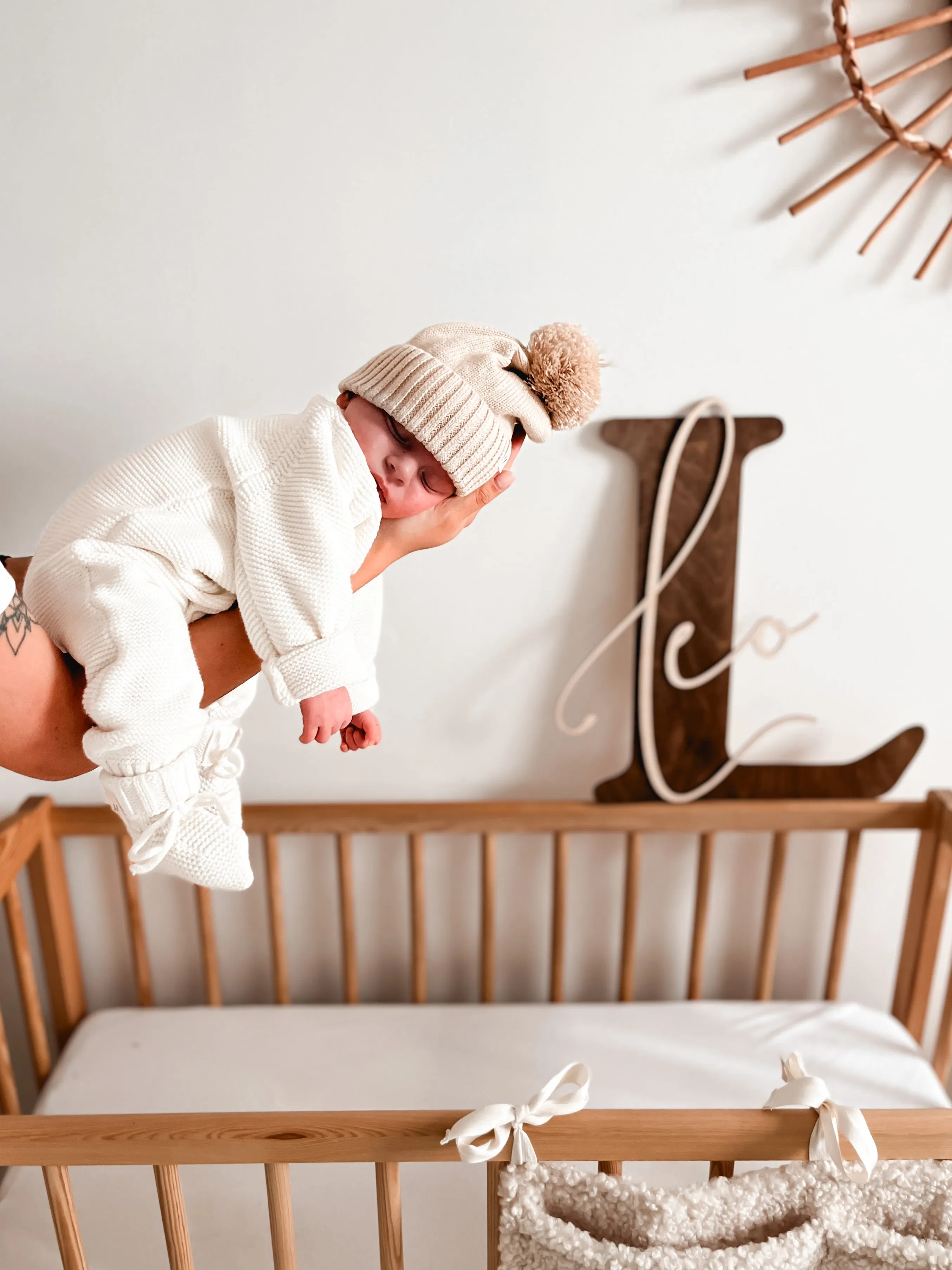 Luna   Luca Classic Purl Knit Jumpsuit | White