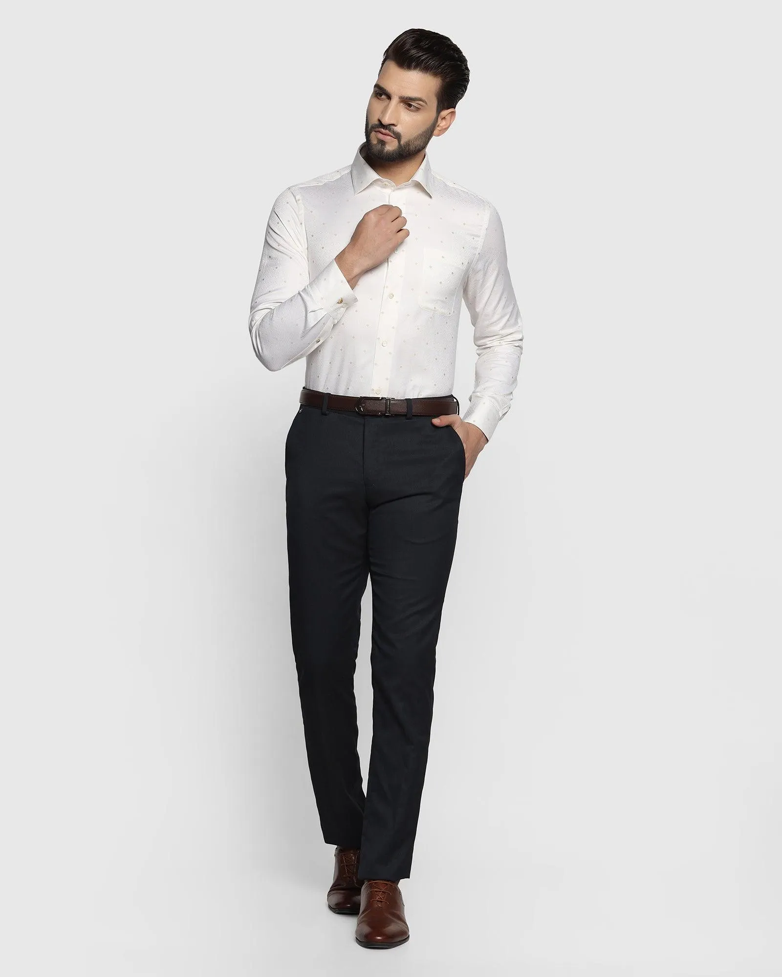 Luxe Formal Yellow Printed Shirt - Pride