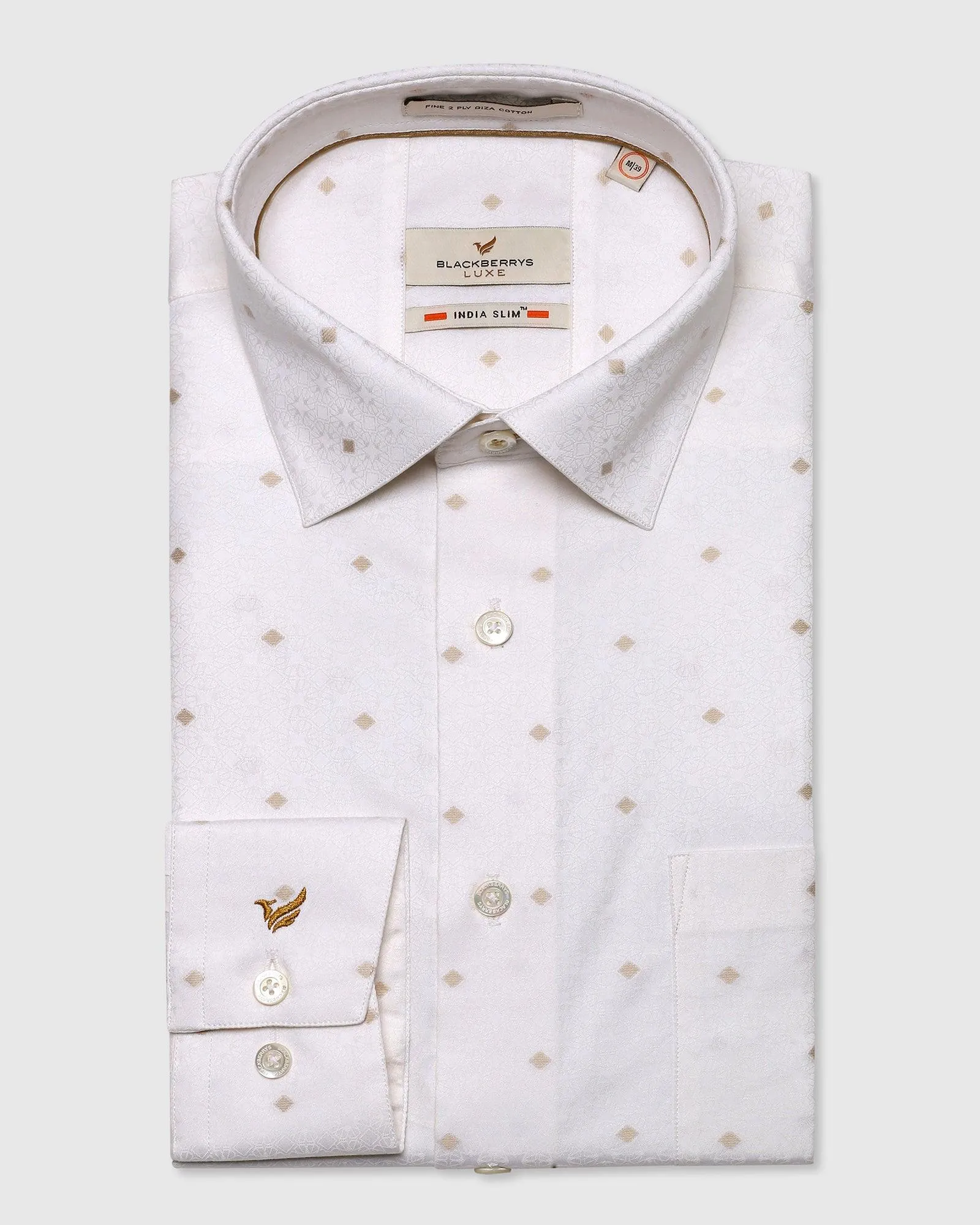 Luxe Formal Yellow Printed Shirt - Pride