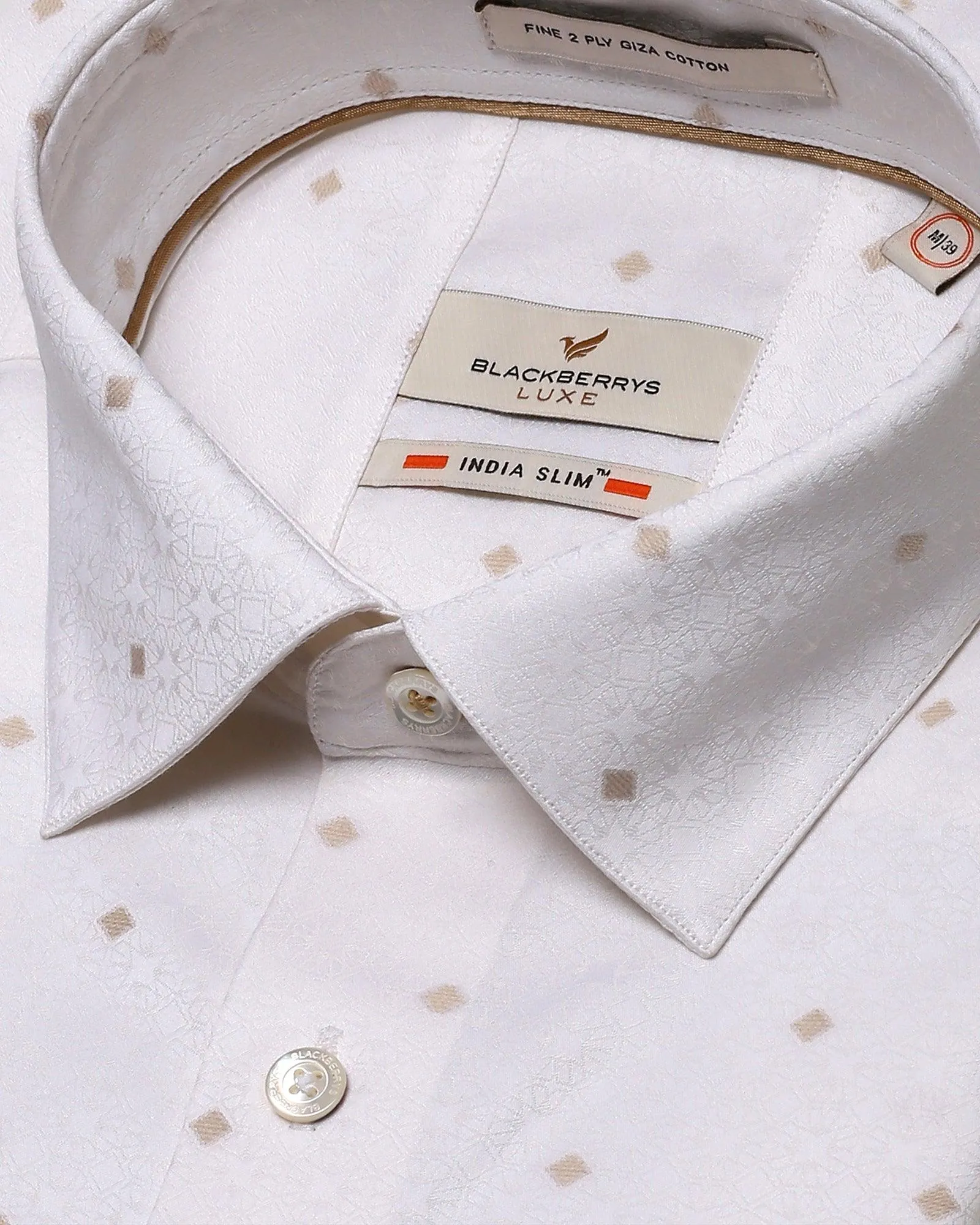 Luxe Formal Yellow Printed Shirt - Pride