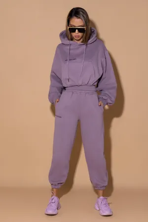 Luxe Tracksuit Pants - Dark Mauve