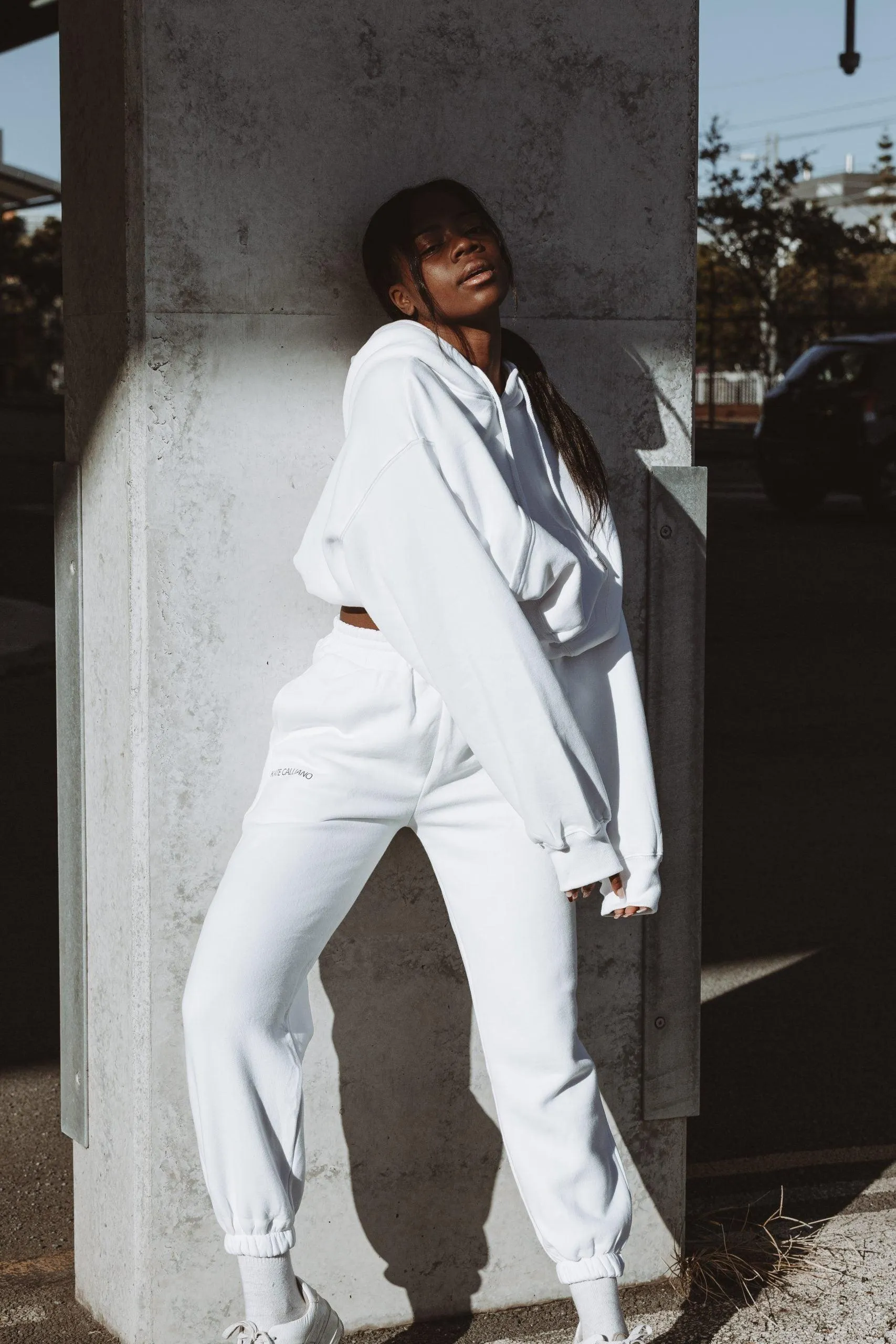 Luxe Tracksuit Pants - White