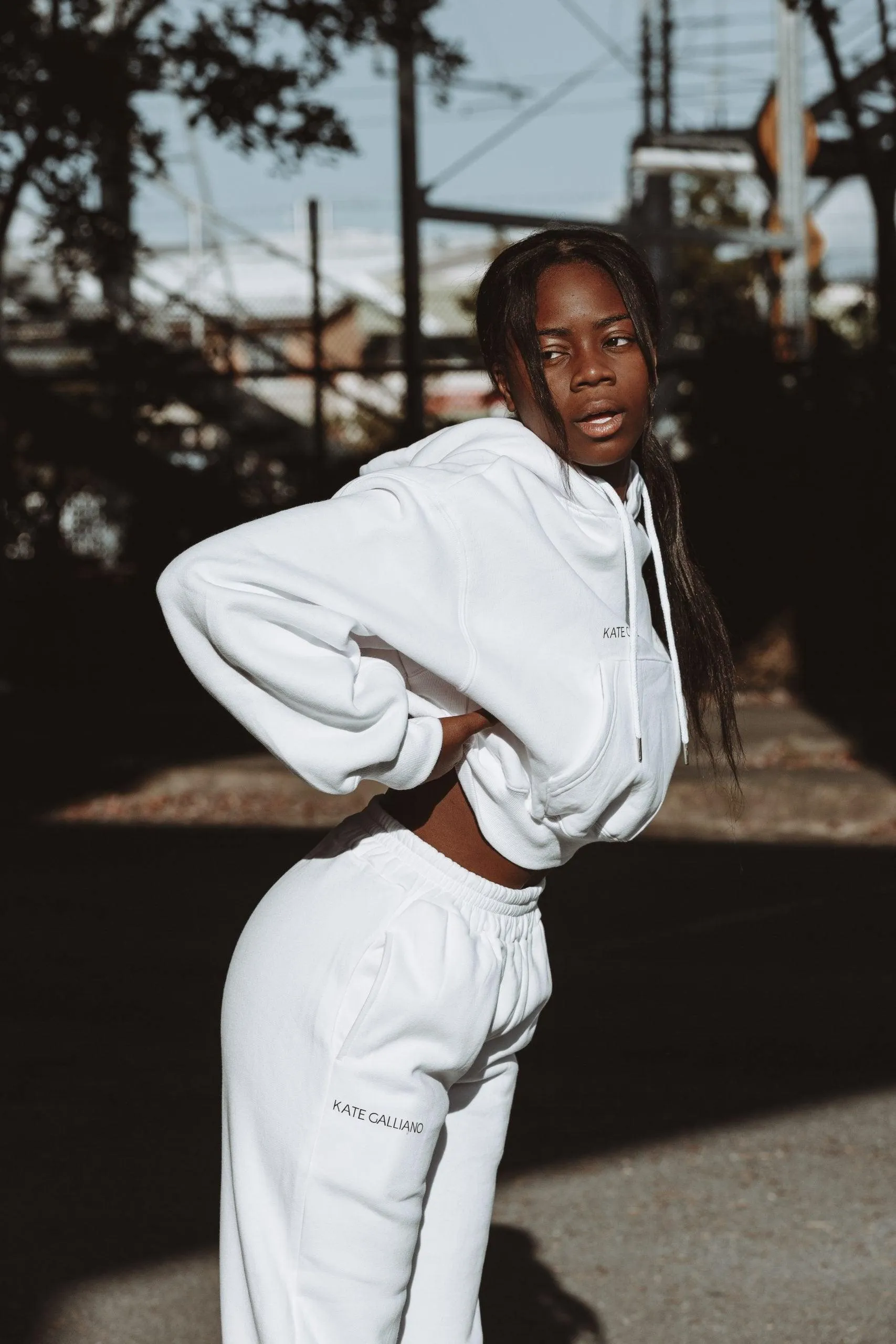 Luxe Tracksuit Pants - White