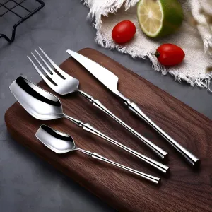 LuxeDining Besteckset - Edelstahl Spülmaschinenfestes Besteckset 5 set