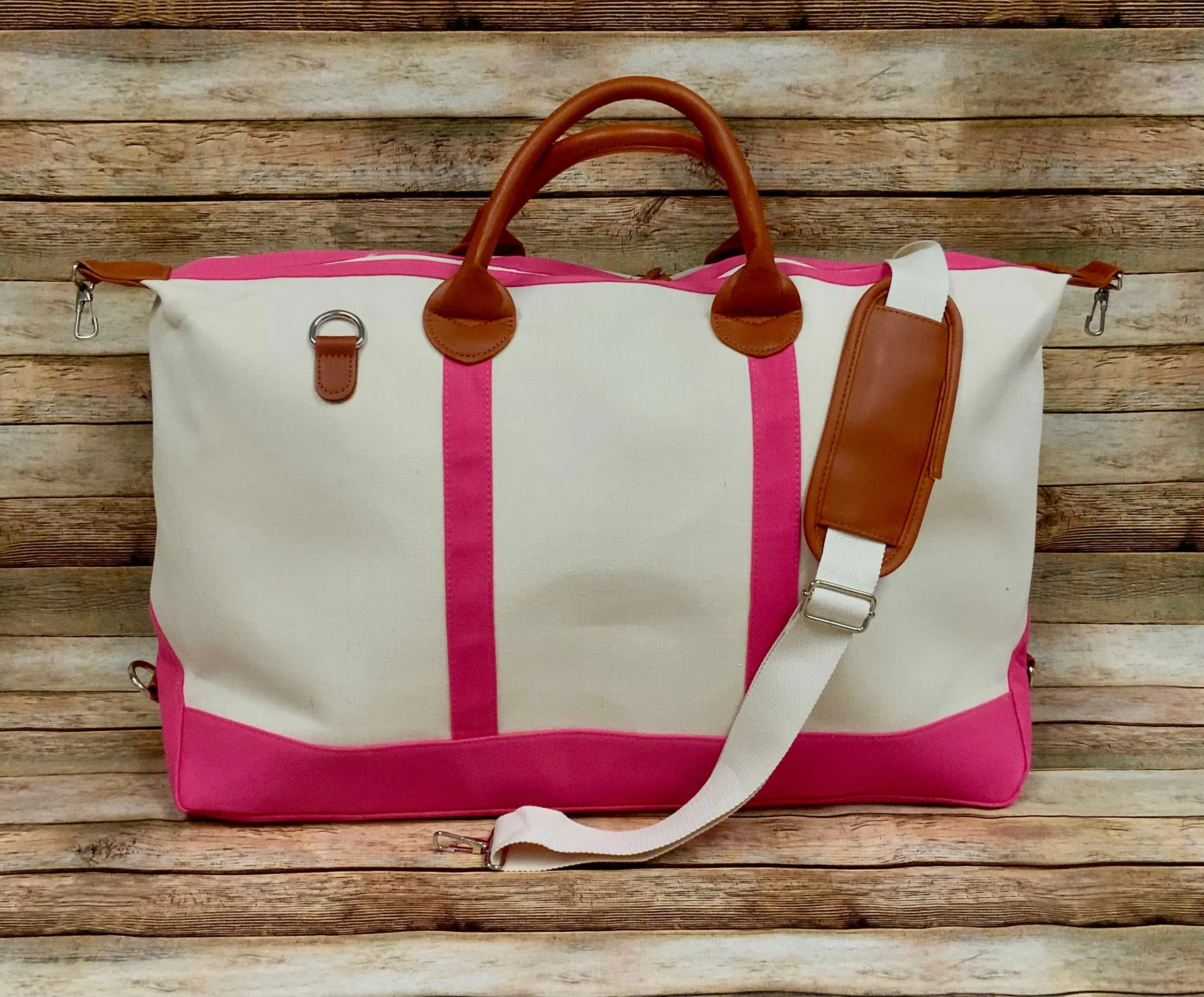 Luxurious Canvas Weekender / Overnight Bag