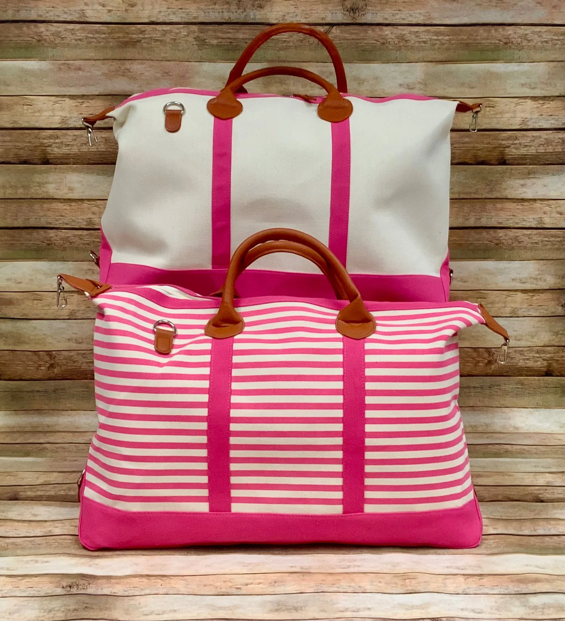 Luxurious Canvas Weekender / Overnight Bag