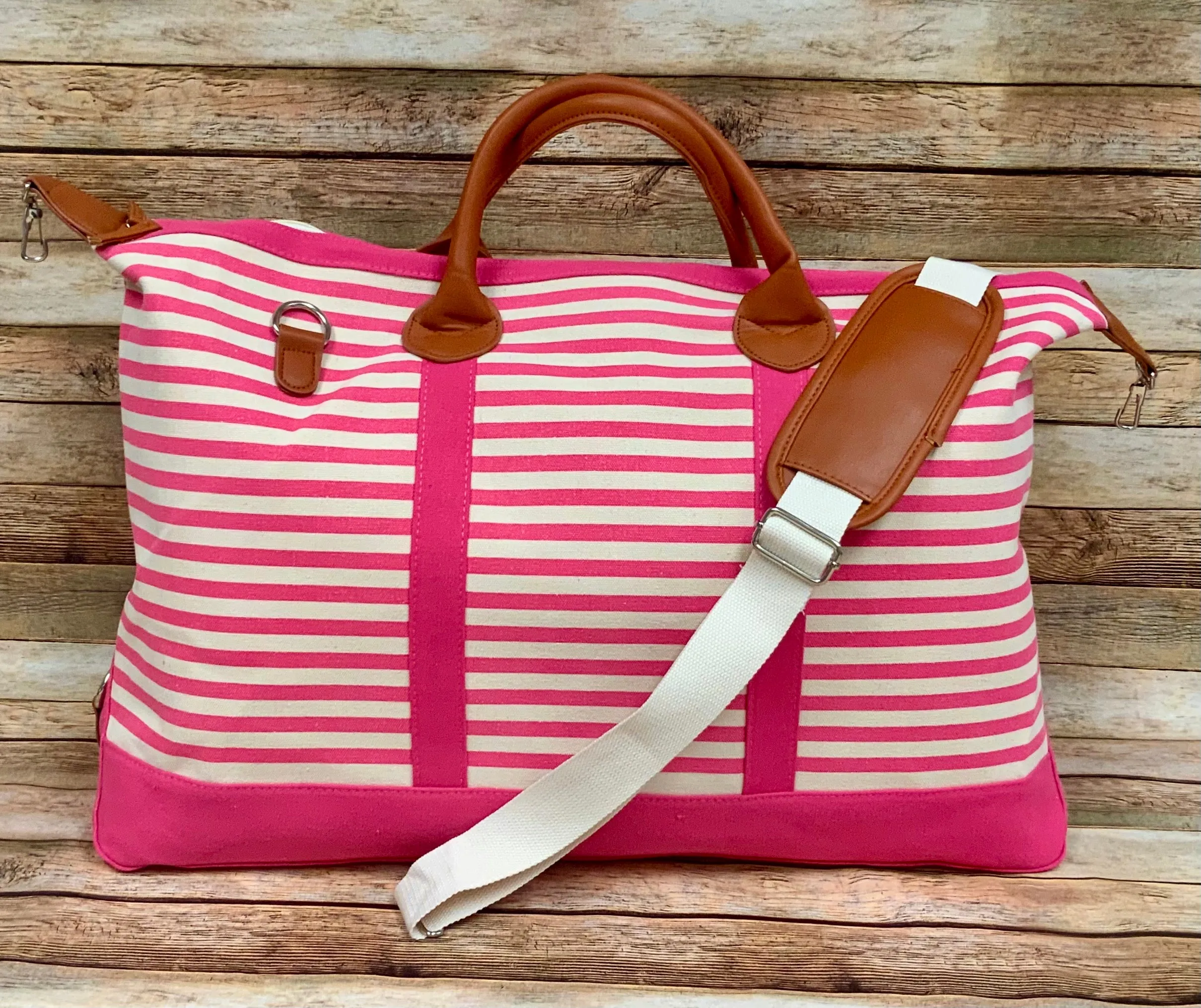 Luxurious Canvas Weekender / Overnight Bag