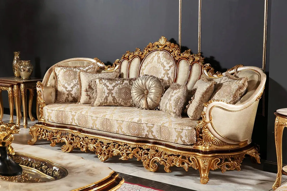 Luxury European Palace Style Antique Sofa Set